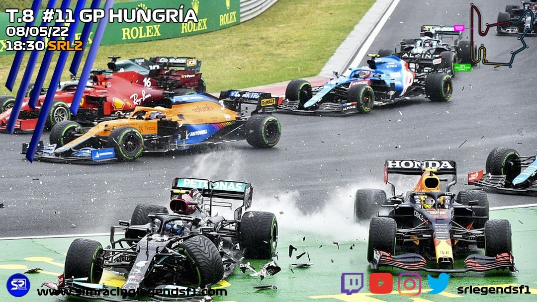 Recuperamos el GP de Hungría que teniamos pendiente en SRL2, con el campeonato más igualado, con 4 pilotos en la lucha!

#F1Esports #formula1 #f1 #f12022 #SimRacing #eSports #F122game @formula1game @Codemasters