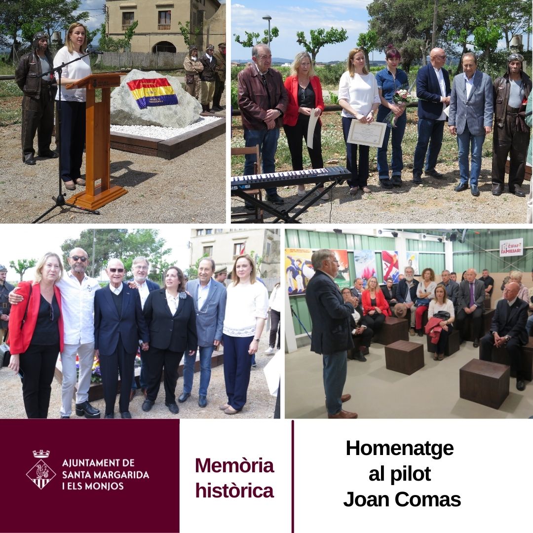 smmonjos's tweet photo. 📌Emotiu i entranyable l'acte que s'ha viscut avui al @ciarga_cat amb motiu de l'homenatge que l'Ajuntament de Santa Margarida i els Monjos i l'Associació d'Aviadors de la República (ADAR) han fet al pilot republicà Joan Comas. #SMMonjos

🔗 https://t.co/WeVeVSo5FP https://t.co/gESTA0MfvD