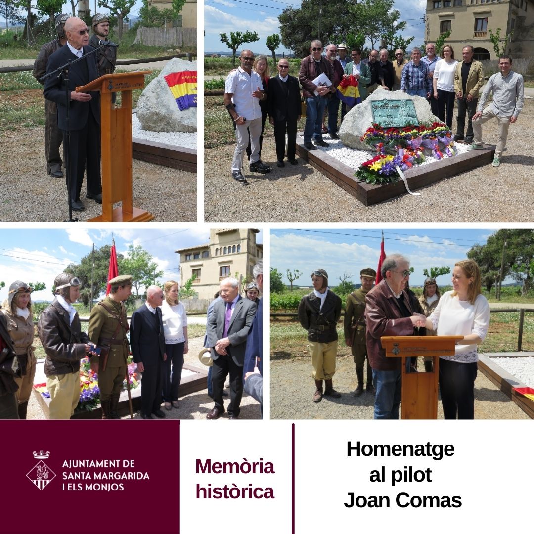 smmonjos's tweet photo. 📌Emotiu i entranyable l'acte que s'ha viscut avui al @ciarga_cat amb motiu de l'homenatge que l'Ajuntament de Santa Margarida i els Monjos i l'Associació d'Aviadors de la República (ADAR) han fet al pilot republicà Joan Comas. #SMMonjos

🔗 https://t.co/WeVeVSo5FP https://t.co/gESTA0MfvD