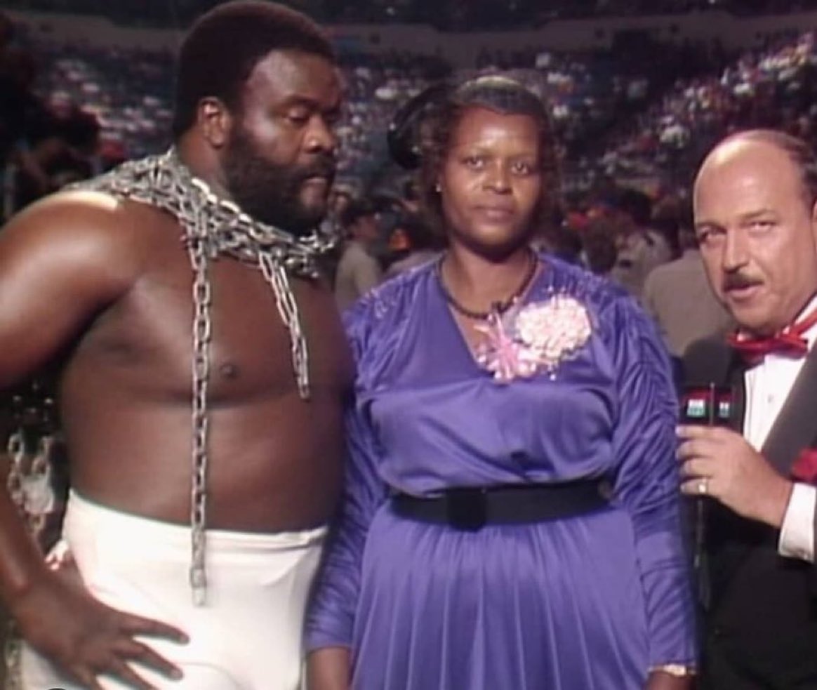 Happy Mother’s Day from myself, Mean Gene Okerlund, the Junkyard Dog, and the Junkyard Dog’s mom.