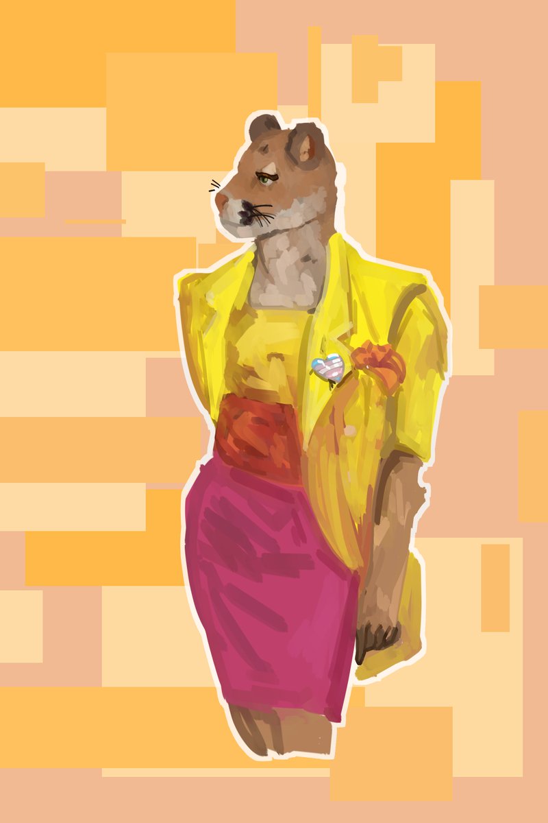 Les__Art's tweet photo. Some messy, painterly fabric study featuring Ina in her professor attire and Tiho wearing a dress

#dnd #furry https://t.co/7SanlIojkp