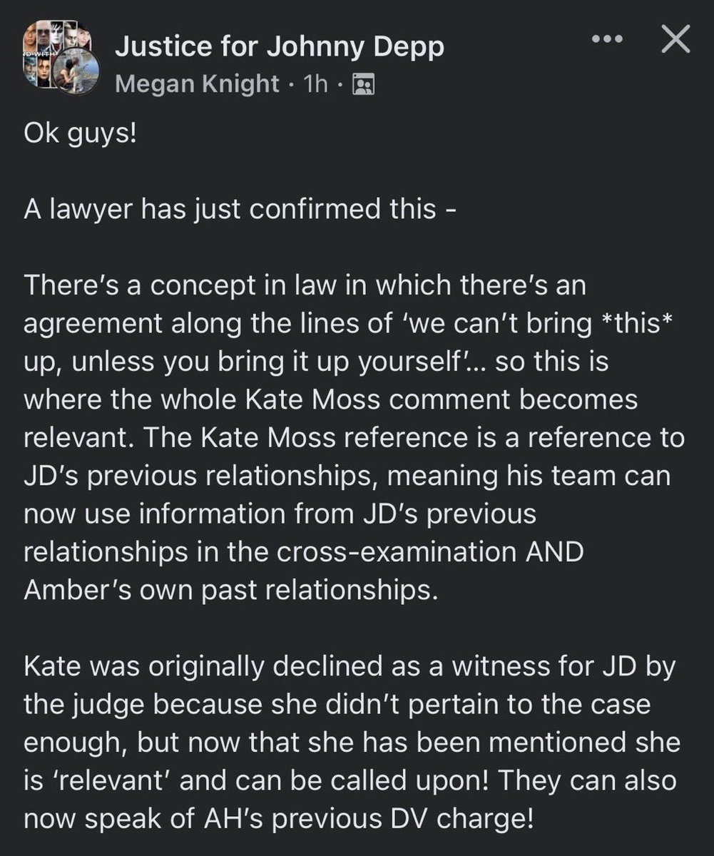 aly_network's tweet photo. Oh the tables have turned. Can’t wait to watch her squirm even more in court. She screwed herself by bringing Kate Moss up, let the games begin 🔔 #IStandWithAmberHeard #IStandWithJohnnyDepp #JohnnyDeppIsInnocent #JohnnyDepptrial https://t.co/ToOcGj04D9