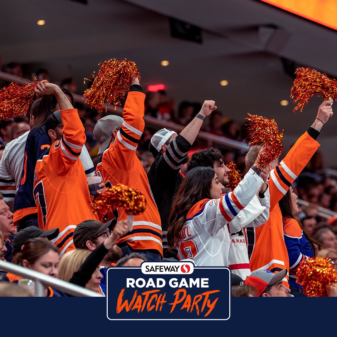 RogersPlace's tweet image. WATCH PARTY GAME DAY! The @SafewayCanada Road Game Watch Party continues TONIGHT at #RogersPlace for Game 4️⃣!!

Doors: 7:00 PM
Puck Drop: 8:00 PM
Tickets: rogersplace.com/WatchParty
Parking: IceDistrict.com/Parking
50/50: edmontonoilers.com/5050FB
Event Guide: nhl.com/oilers/fans/wa…