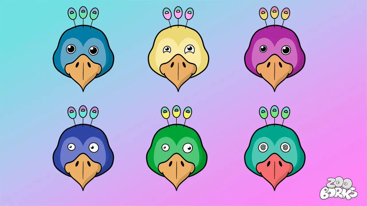 ZooBorksNFT's tweet photo. A truly dazzling display from just a handful of our borked peacock varieties. 
#NFTArt https://t.co/LM1KyGiU9I