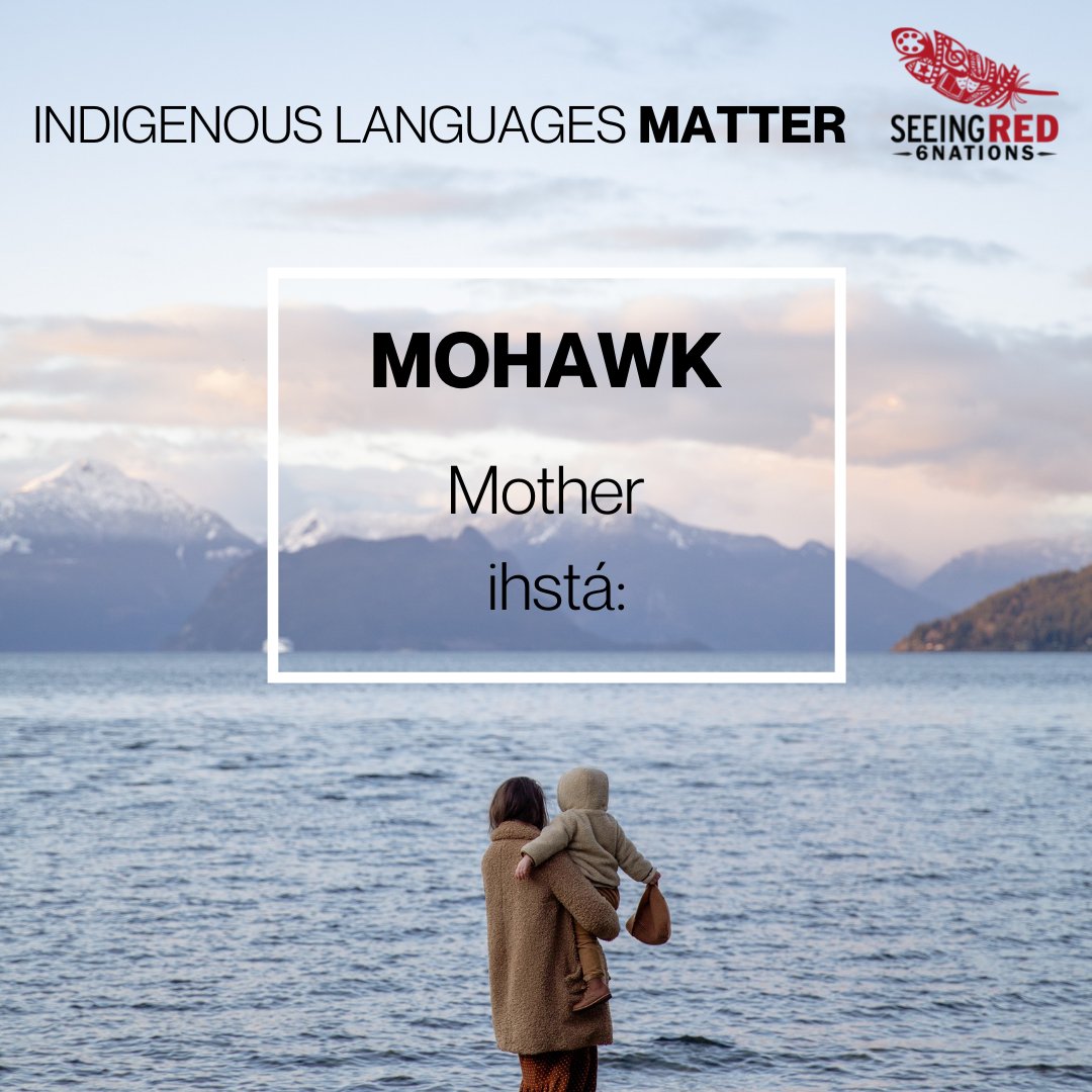 seeingred_media's tweet photo. Happy #MothersDay from everyone at SeeingRed6Nations!
Today we want to share the #mohawkwordoftheday for mother.
ihstá:
How do you say "Mother" in your #indigenouslanguage
Tag a mother!
#indigenouslanguagesmatter #mohawklanguage #happymothersday https://t.co/tbmIR5VQF5