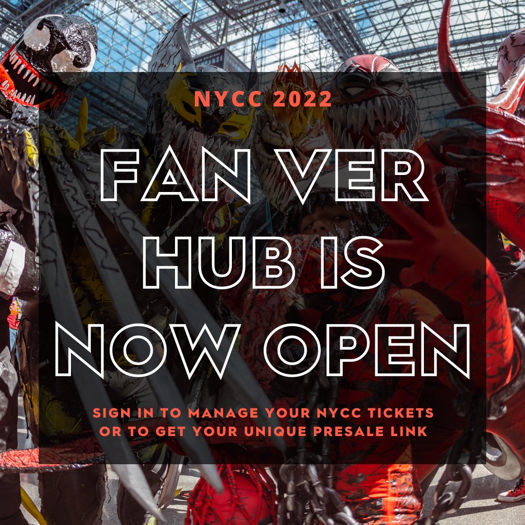 New York Comic Con on Twitter "ATTN Fan Verified Fans Fan Ver Hub