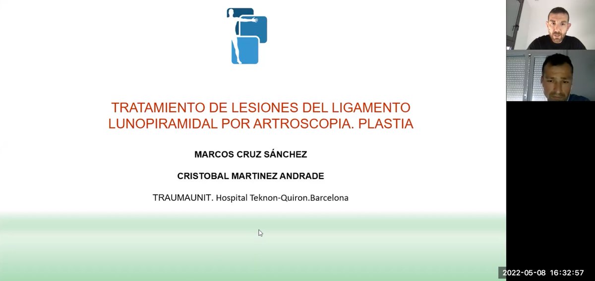 Ya tenemos nueva Charla con el autor de la <a href="/rev_ibero_mano/">RICMA</a> con el Dr. Marcos Cruz <a href="/MCruzSanchez985/">Marcos Cruz</a> 🇪🇸 

Nos hablará sobre una técnica que han descrito de Ligamentoplastia Lunotriquetral Artroscópica 

Link completo a la charla! 
youtu.be/8D9d3pTHOD8