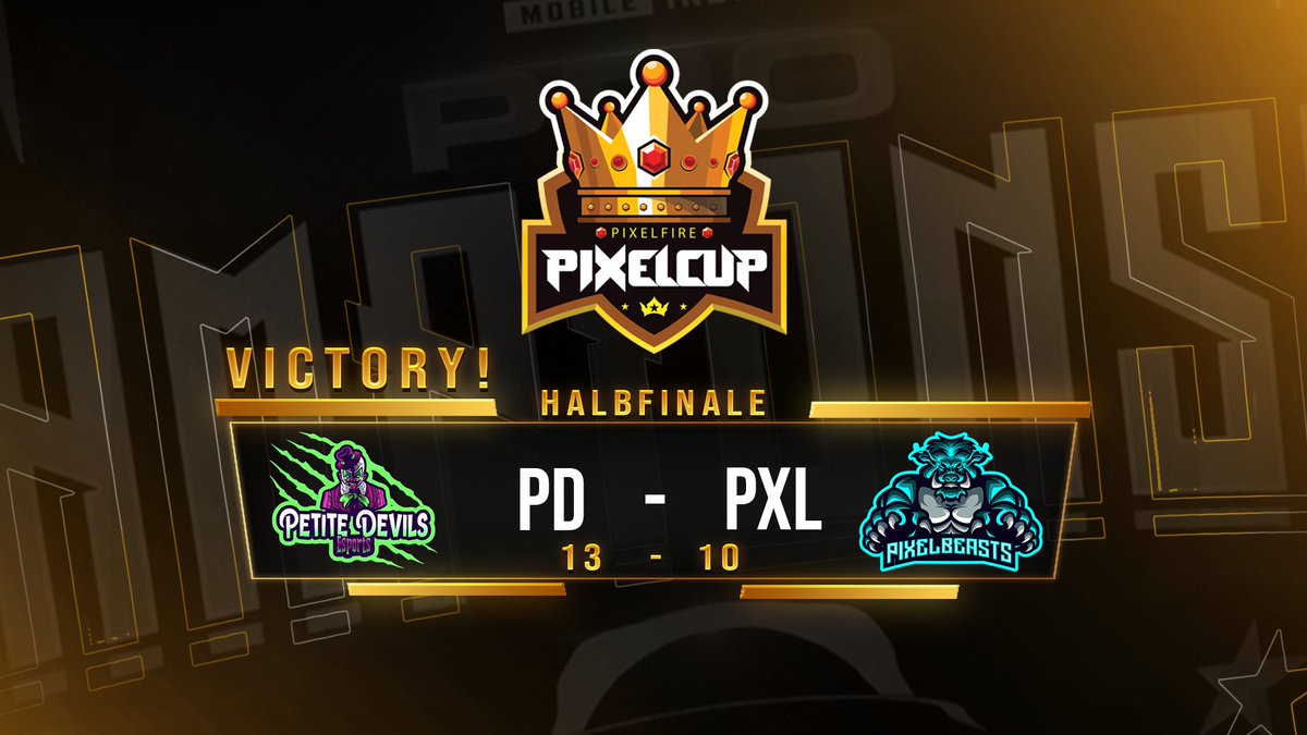 pixelfire_valo's tweet photo. 120€ PIXELCUP - TAG 1: VIERTELFINALE
Petite Devils gewinnt gegen Pixelbeasts 13:10!

18:30 Uhr geht es weiter mit den Halbfinalspielen!

#VALORANT @PlayVALORANT #eSports #pixelfire #pixelcup #VCT https://t.co/GPDhsJaz9U