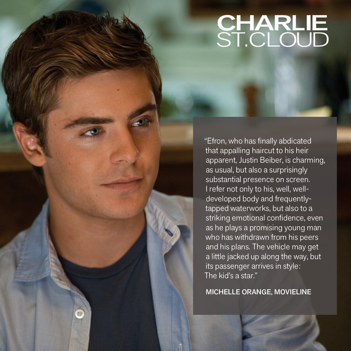 NotableZacEfron's tweet photo. “The vehicle may get a little jacked up along the way, but its passenger arrives in style: The kid’s a star.”
#CharlieStCloud #CStC #TheDeathAndLifeOfCharlieStCloud #ZacEfron https://t.co/jVRU88tzVy