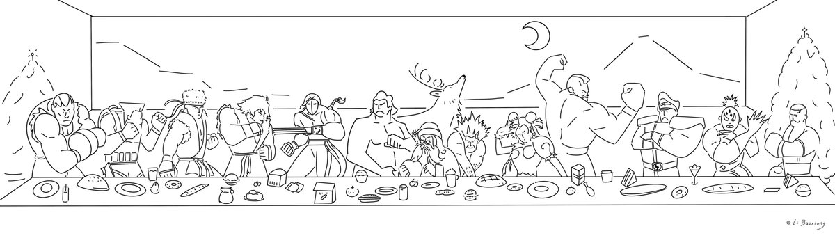 inklee2012's tweet photo. 《The Last Supper》，do u like?——Created by Super Bowie https://t.co/wBZdxhIsHq