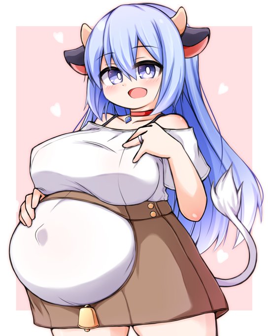 母の日っぽく。
ママは小学5年生みたいな。
「母」乳といえば牛娘なので牛コスで。 