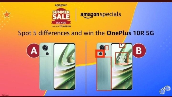vikas_lord's tweet photo. @amazonIN The difference are:
1. Back panel is different (Stripes on back) 
2. Front camera (Punch hole) 
3. Flashlight back
4. Never settle wallpaper on front
5. Back Camera 
#OnePlus10ROnAmazon 
@amazonIN https://t.co/2PqzwtXf0S