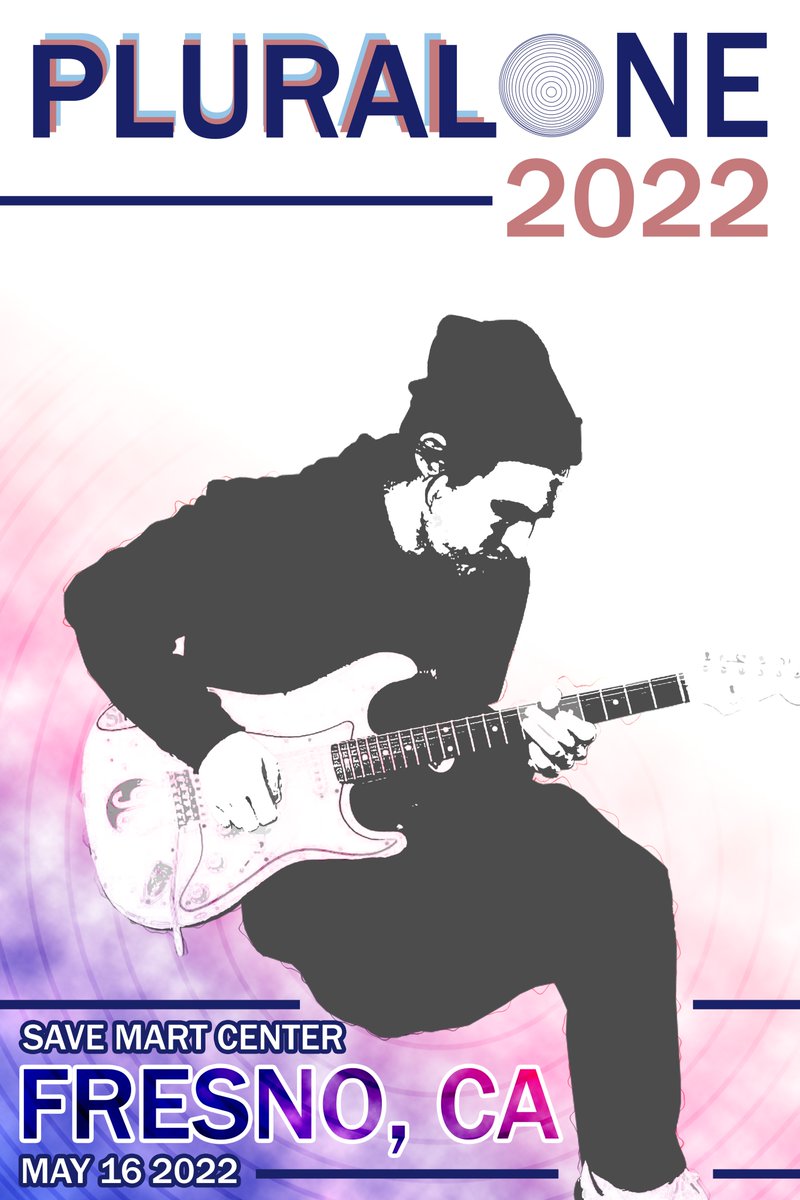 The1MFP's tweet photo. @Pluralone1 I put together a little something for the Pluralone poster contest, for the Fresno show 😃 #PluralonePoster #Pluralone #PluraloneTourPoster #JoshKlinghoffer @Pluralone1 https://t.co/xWUaKFlk9X