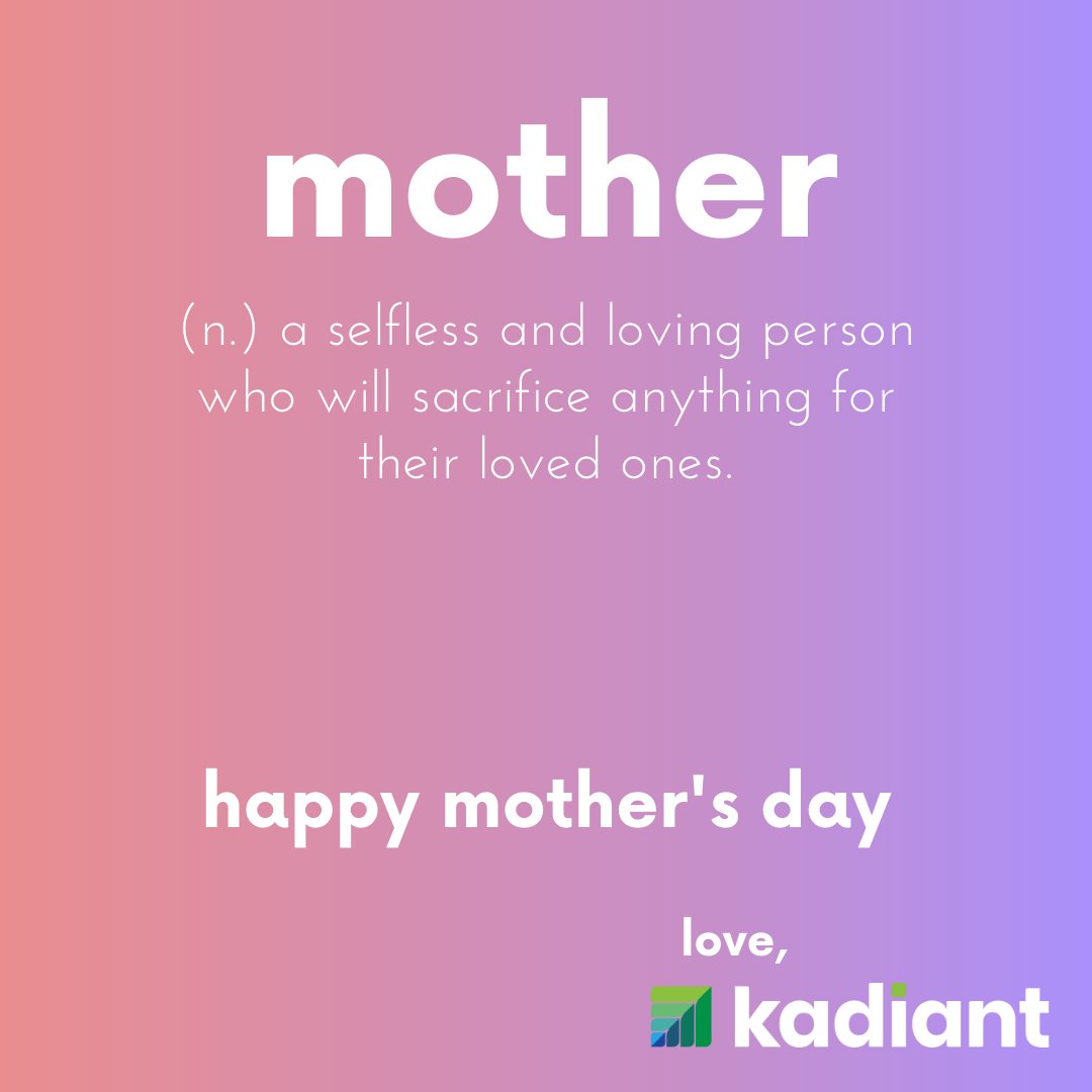 Happy Mother’s Day to all the moms and mom-like figures! Today is for you 💖