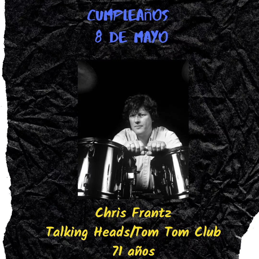 Cumpleaños 8 de mayo! #PaulSamwellSmith #TheYardbirds #BillLegend #TRex #PhillipBailey #EarthWindAndFire #ChrisFrantz #TalkingHeads