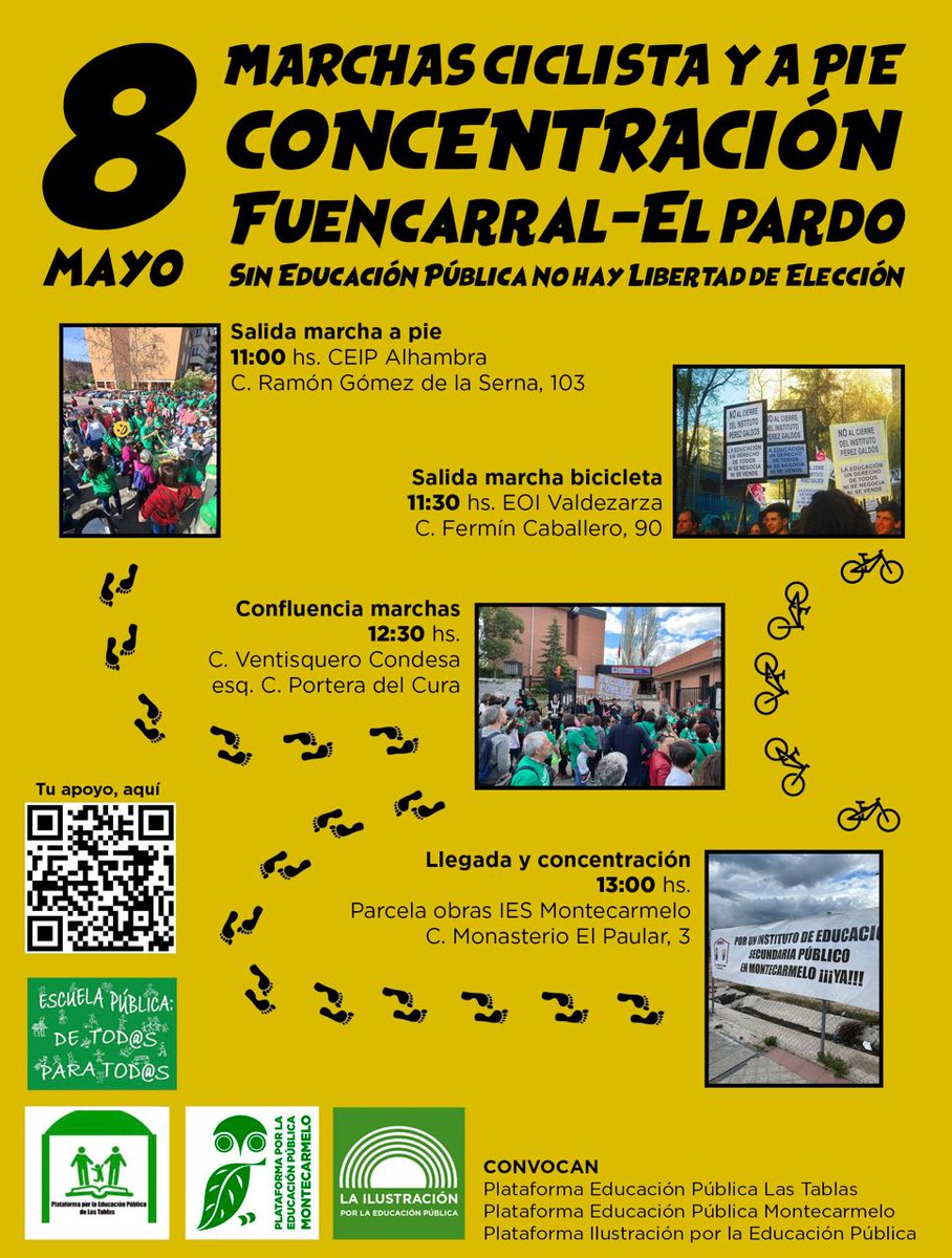 Muchísimas gracias a tod@s los que habéis asistido asistido la gran movilización de hoy en defensa de la #EducaciónPública de #Peñagrande #Montecarmelo #Mirasierra y #LasTablas, ya hayáis sido entidades o vecin@s a título individual. Gracias por vuestro compromiso.