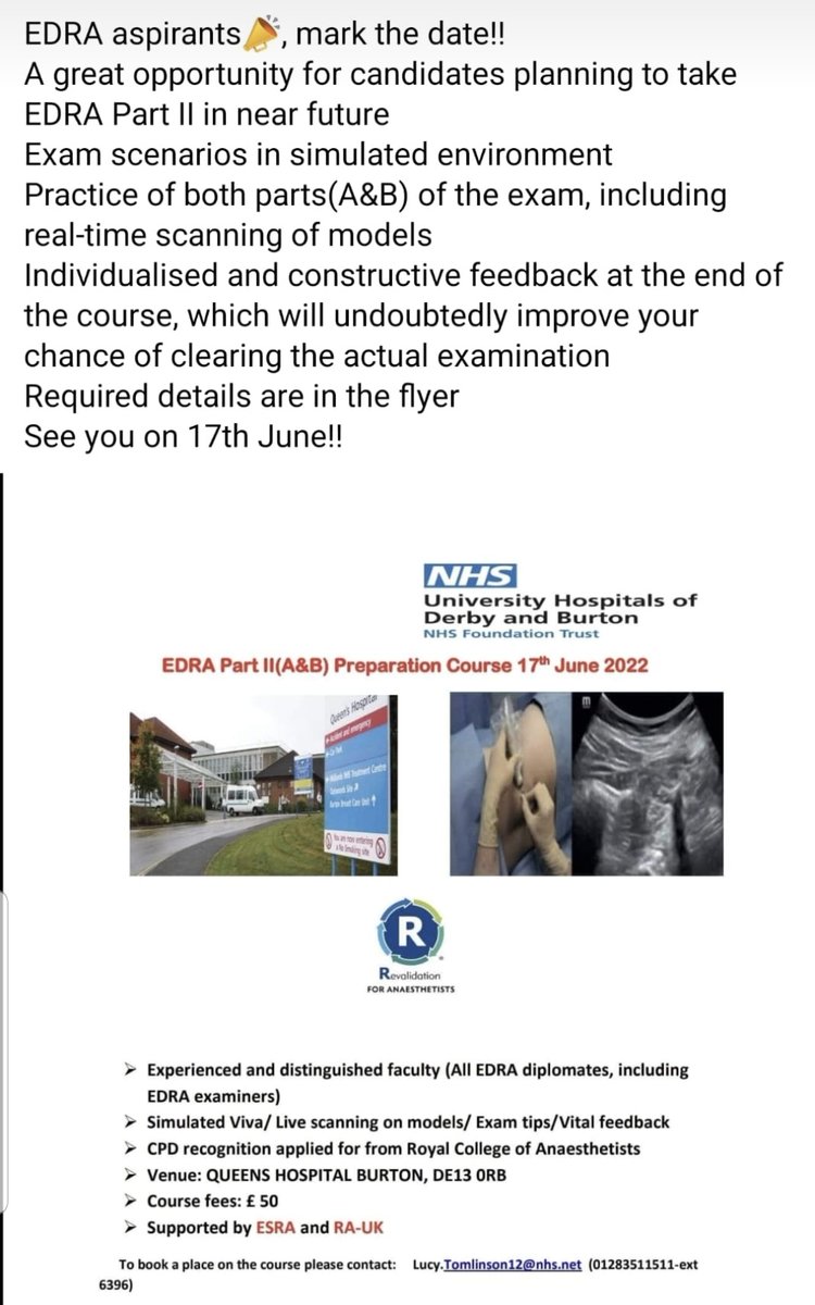 Bis_Das1's tweet photo. #EDRA #RegionalAnaesthesia #RAUK #ESRA #LSORA https://t.co/GBvx2ZKZkN