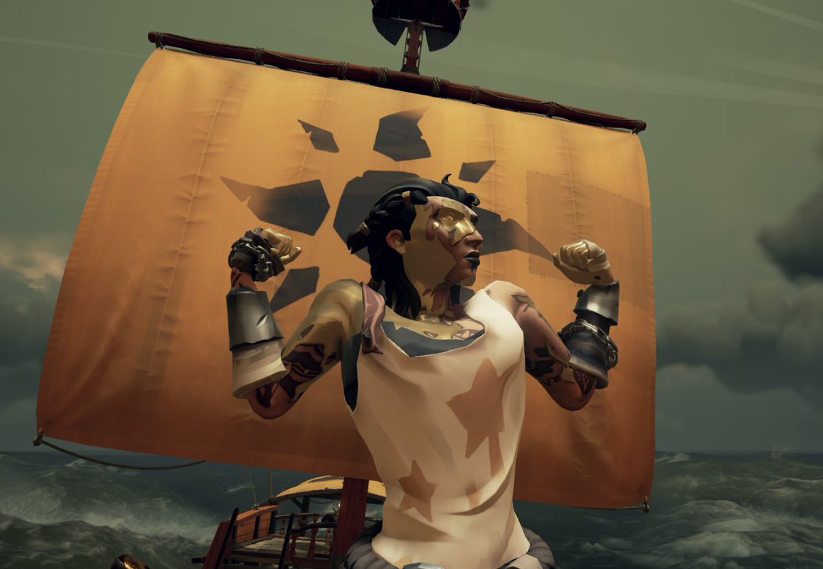 carterxjade's tweet photo. After playing @SeaOfThieves for 900 hours, I finally got the gold curse ⭐️ I love this game endlessly #SeaOfThieves https://t.co/JtwUc1KVKk