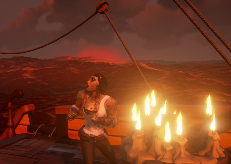 carterxjade's tweet photo. After playing @SeaOfThieves for 900 hours, I finally got the gold curse ⭐️ I love this game endlessly #SeaOfThieves https://t.co/JtwUc1KVKk