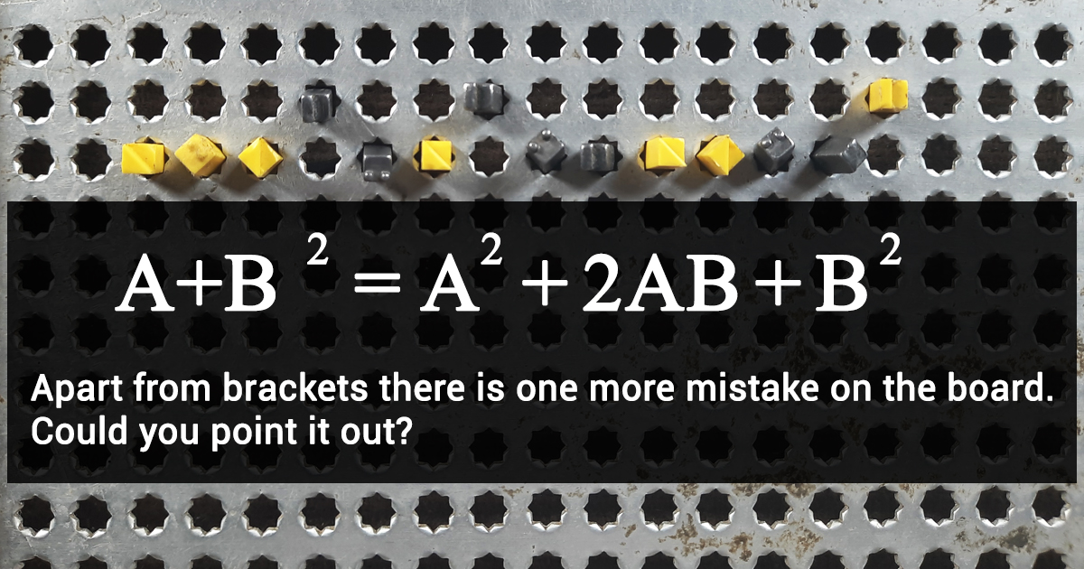 Algebra on Taylor's Arithmetic Board (AKA Taylor Frame).

#algebra #mathematics #braille