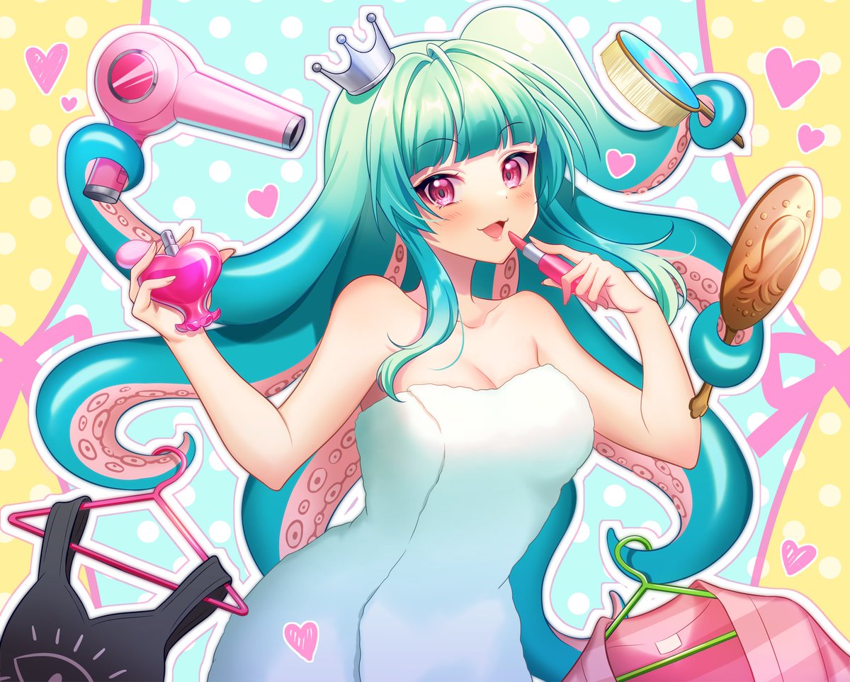 cali_calypso's tweet photo. ✨🐙Just give some time, I'll be ready!
Do my make-up, bathe in my perfume~ 🐙✨

🎨@/mdmyk_ko
#ENVtuber #Vtubers #VTuberUprising #WrapMeInPlastic https://t.co/6bU6d4py68