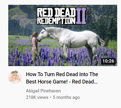 franphobic's tweet photo. i'm obsessed with this horse girl youtube account who also posts about video games but ONLY if they have horses in them https://t.co/aZsV43GdEE