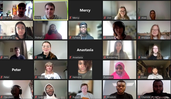 SHU_Alumni's tweet photo. This weekend we were joined by our fantastic group of student callers for this year's virtual training for the Hallam Fund telethon.

Everyone is looking forward to speaking with our alumni and can't wait to get started this evening! #HallamFund2022 https://t.co/8mId8gouQg
