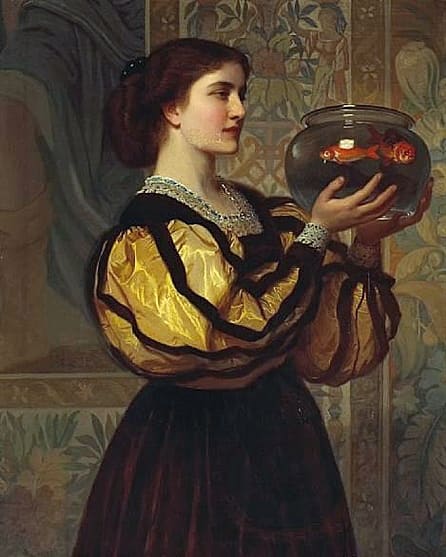 The Goldfish Bowl, 1870, by Charles Edward Perugini
#art #beauty #classicart #classicbeauty #classicartbeauty #CharlesEdwardPerugini #goldfish #yellow #painting 
instagram.com/p/CdQhfOroNE5/…