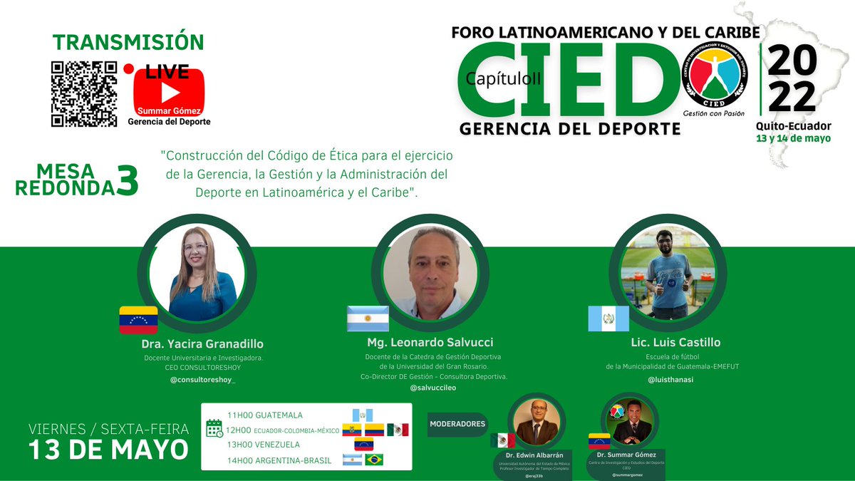 #ACOMPAÑANOS escaneando el código QR y suscribiendote a nuestro canal en Youtube.

LINK PROGRAMA OFICIAL: drive.google.com/file/d/1pksLhl…

#SomosFormación📚
#gerenciadeportiva
#culturagerencial
#GestorDoEsporte