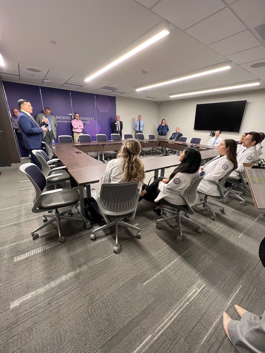 JosephGiaimoDO's tweet photo. The opportunity to see your incredible medical students in person was quite an experience. It was great touring the new Des Moines University-Osteopathic Medical Center construction site. 
@DesMoinesUniv https://t.co/WjRmjFU5aU