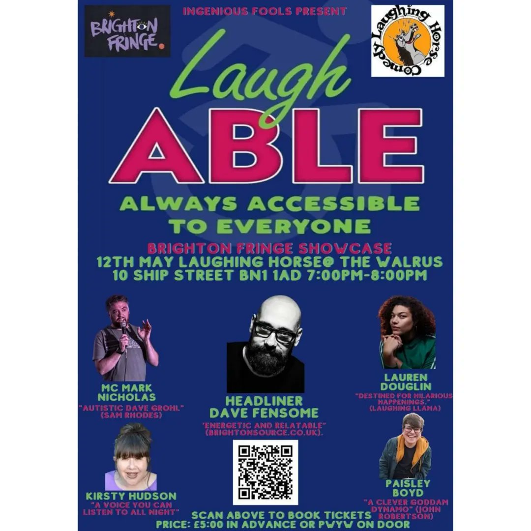 mnicholascomic's tweet photo. Gigs @brightonfringe 

https://t.co/utnK0Zr79F (8th May 5:45pm Caroline of Brusnick) 

https://t.co/te0l8dkzXL (8th,14th,15th May 2:45pm The Walrus) 

https://t.co/oN8IpBJewX (12th May The Walrus, 7pm)

https://t.co/cqm6UjiOFV (15th May,The Walrus, 8:15pm)

#comedy
#brighton https://t.co/WXzgxbcof5
