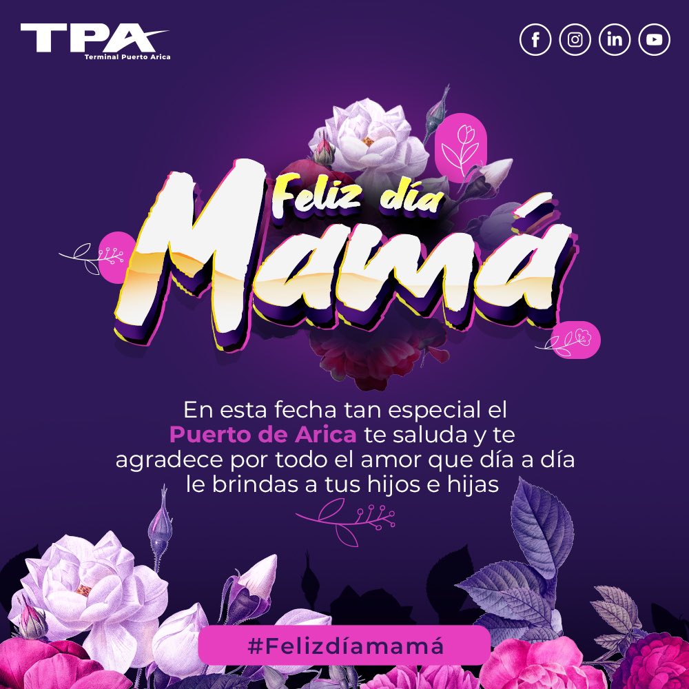 _TPA_ARICA's tweet photo. Hoy queremos felicitar no tan sólo a las mamás que componen nuestro terminal, si no a todas las mamás
Sabemos que ser mamá no siempre es fácil, pero también sabemos que de alguna u otra forma logran dar lo mejor de usted en la crianza de sus hijos
Gracias por tanto mamá 💜 https://t.co/eFskU0E1XN
