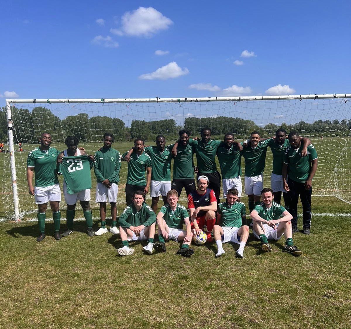 forestside_fc's tweet photo. Match day 26 ✅ 

Last league game of the season ended with a 3-0 win against AFC Camden. 

Goals from Luke, Jones and Ukan with assists from Jones, Azza &amp; Rim.

Well done boys! 3 points, a clean sheet, second place finish and promotion! 💪

🗣 #UpTheForestside https://t.co/zt8E9Zyvdr