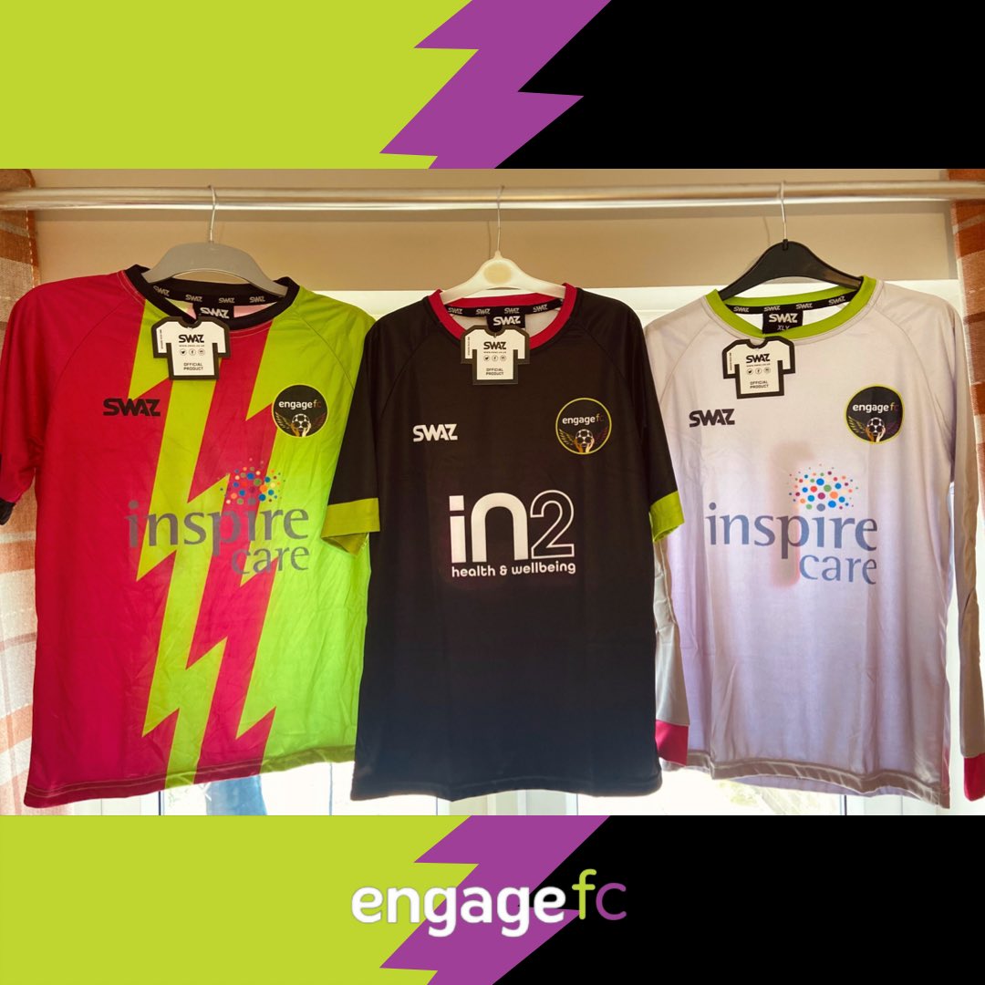 EngageCIC's tweet photo. Engage FC kits have arrived!
Thank you to Inspire Care for sponsoring our home kit and to @in2healthcic for sponsoring our away kit. 
We are still looking for a few players, so if you are in year 7 and interested in playing for us, get in touch. https://t.co/nHwYQOy4GB
