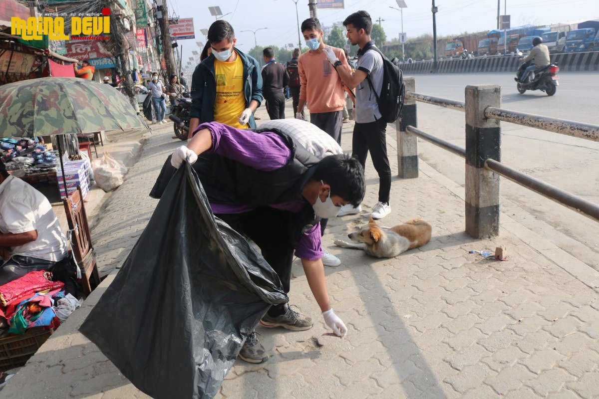 Mainadevifound's tweet photo. Maina Devi Foundation organized the clean-up of Koteshwor, Kathmandu on 7th May 2022 through active engagement of youths and local stakeholders. We believe our small effort will encourage people to be conscious during waste disposal.
#mainadevifoundation #ClimateActionNow https://t.co/d1eX7rhfa1