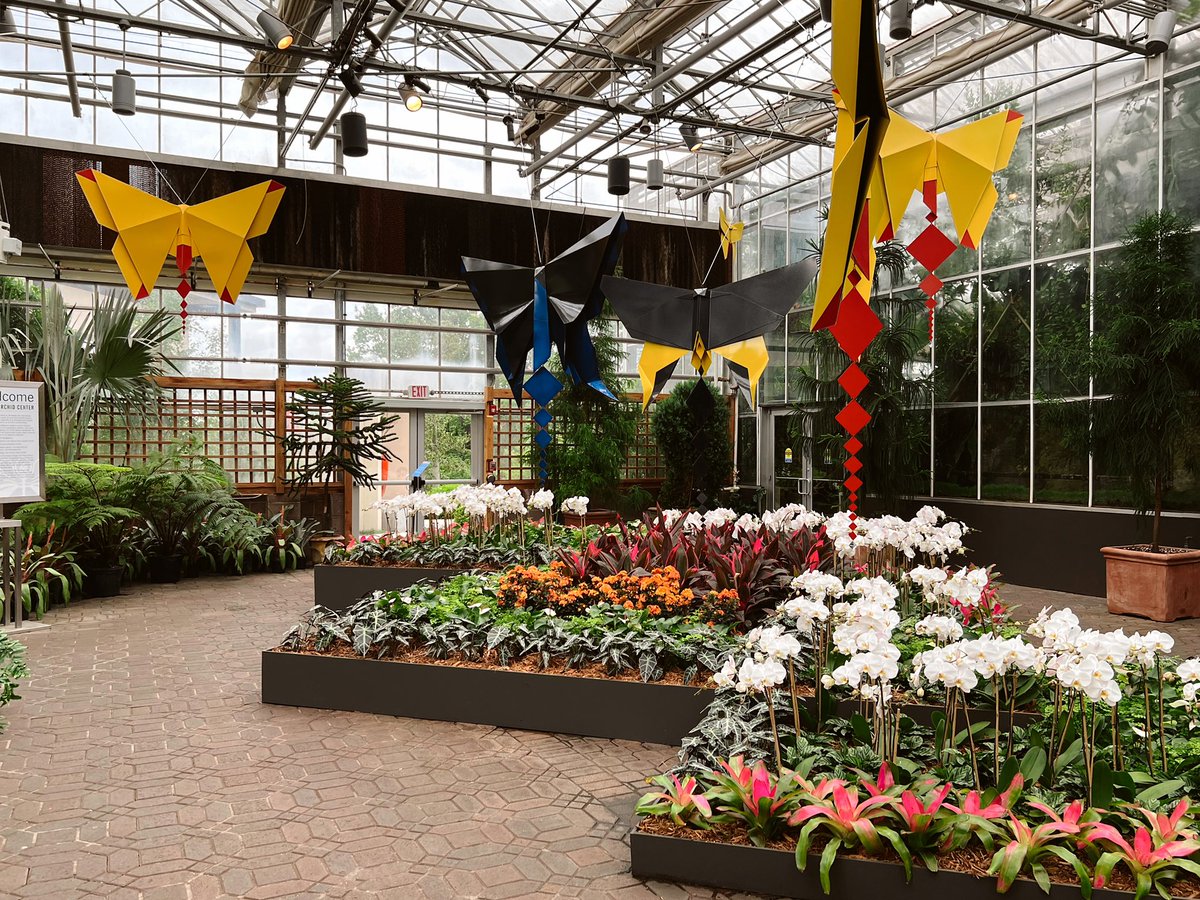 sarnew35's tweet photo. the new origami exhibit at ABG 🌻 https://t.co/gZ15CQfKSV