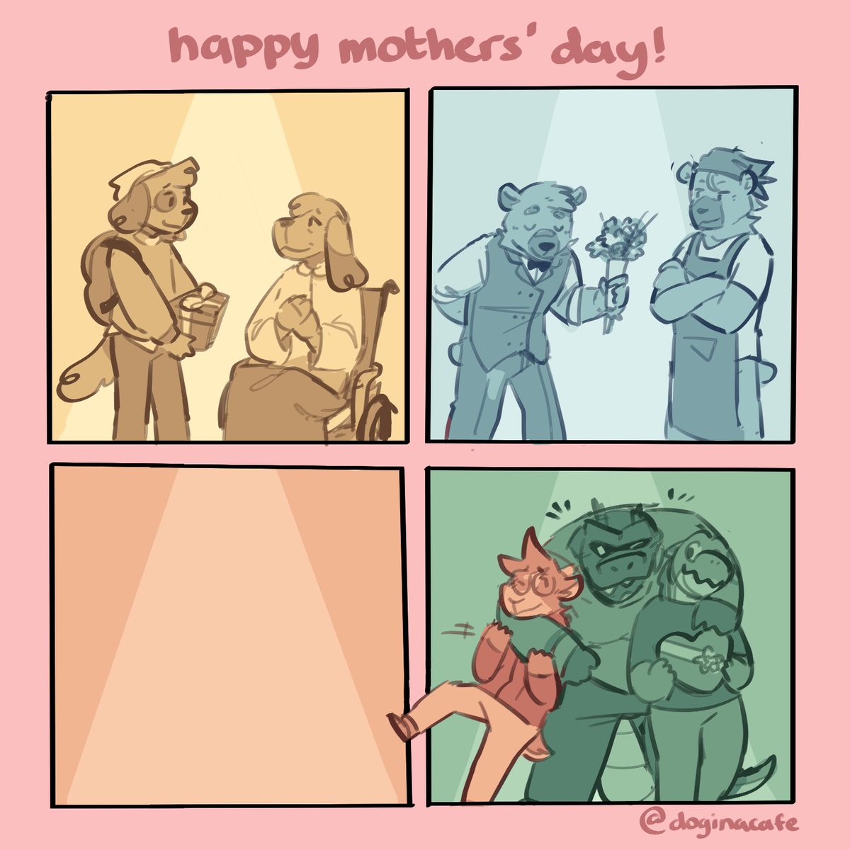 doginacafe's tweet photo. happy mothers day! https://t.co/W2N3LifLDX