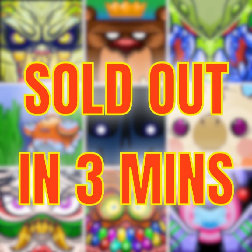 HOLY MOLY!!! Wow this is incredible, I am speechless! What in the world?!? Thank you 🙏 so much everyone you guys rock! #nft #nfts #NFTCommunity in 3 minutes sold out! I can’t believe it!