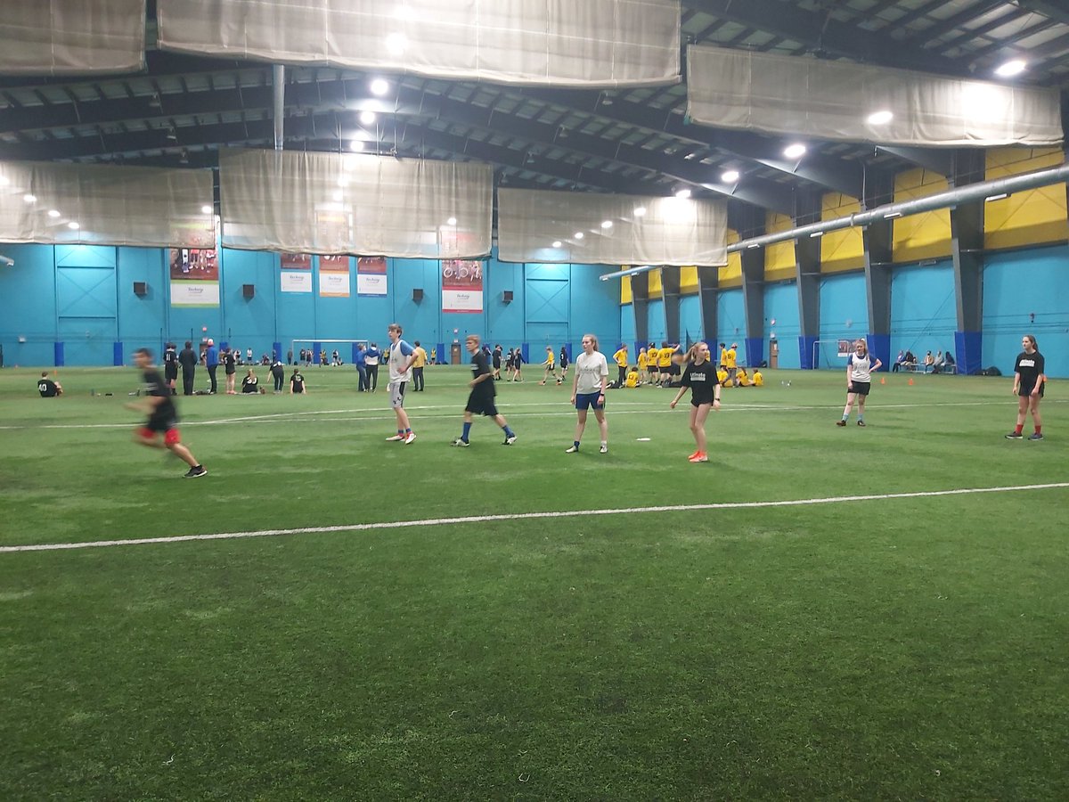 NL_ULTIMATE's tweet photo. Day two of our Youth Ultimate Provincial School Tournament has kicked off this morning. It's playoff day for youth #ultimatefrisbee @NLESDCA schools participating!
Thanks to #vscnl for helping to make the tournament happen! https://t.co/54Q42Ydydu https://t.co/QEt9FkJ3Ka