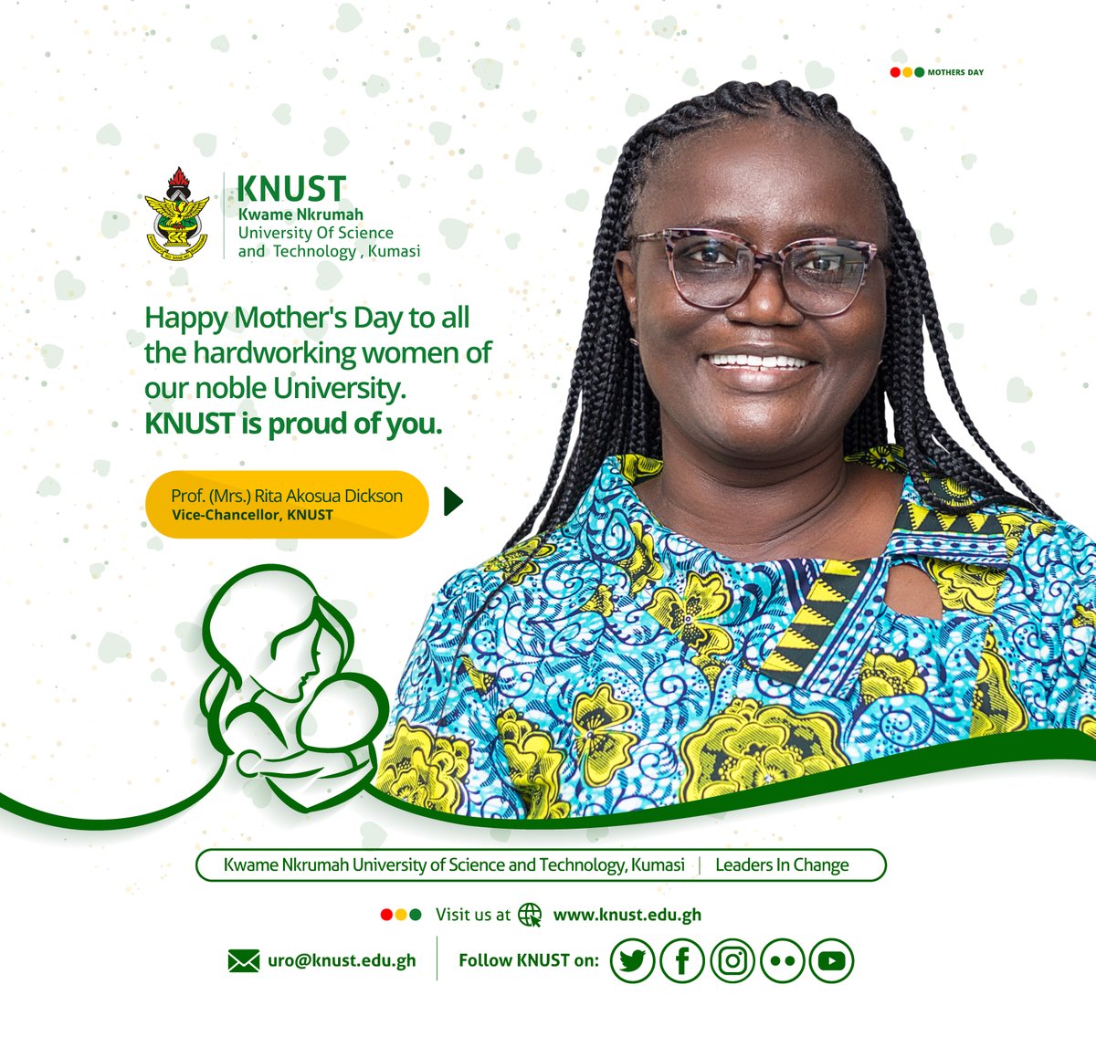 KNUSTGH's tweet photo. KNUST is proud of all mothers! https://t.co/qft8Ww2pPe