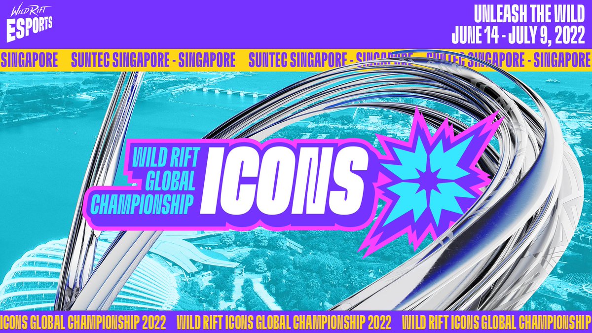 WildRiftEsports's tweet photo. 2022 Wild Rift Icons Global Championship to be held in Singapore!

Read more here: https://t.co/XbAdMSquq1 https://t.co/6wHY0ZDEc2