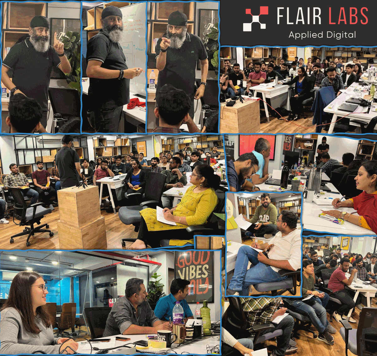 FlairLabs's tweet photo. Day ONE of #ConceptVisualization #training,
by @SanjayVyas, the legend himself!
A fulfilling day of reinforcing #visualization from realization/motivation to implementation, a dramatic journey.
What's next? Raring to discover in the next session! https://t.co/RKT4r9Sme0
