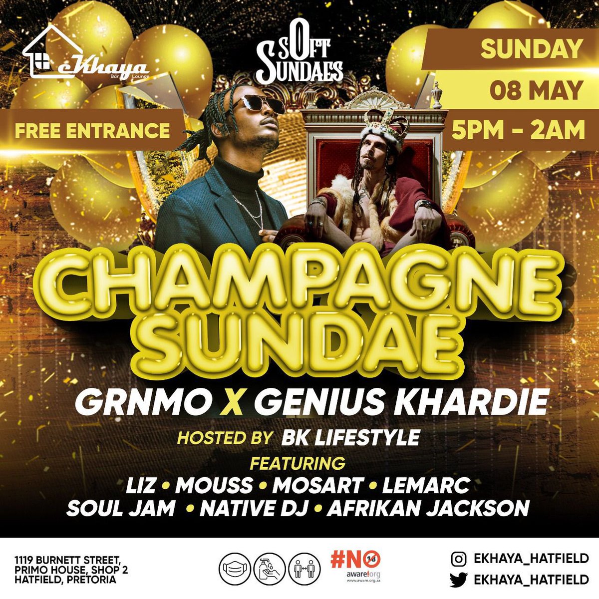 ekhaya_hatfield's tweet photo. ALL OUT TONIGHT 🍾🍾👑

#ekhayahatfield #champagnesundae #softsundaes #vibesathome https://t.co/VNRdfQgL47