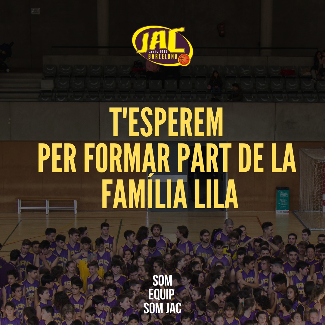 jacsants1935's tweet photo. 💥 VOLS FORMAR PART DE LA FAMÍLIA LILA?
La base ets tu ⛹️⛹️‍♀️

‼️ Omple el següent formulari amb les teves dades i ens posarem en contacte amb tu

➡️ https://t.co/0YUzMs1d2v

#somequip #somjac https://t.co/f4QdYAbz2r