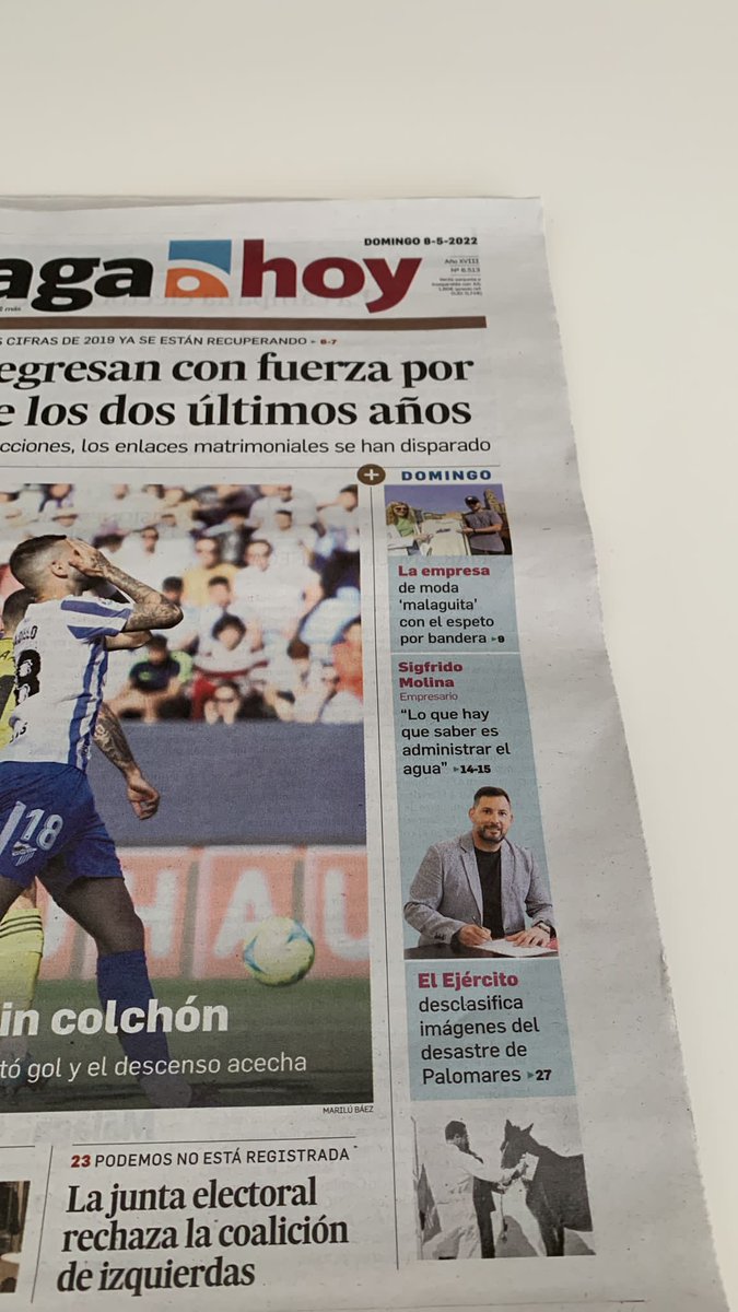 Marian_Virtua's tweet photo. Hoy aparece @Respetmalaga en la portada de @malagahoy_es y yo obviamente orgullosa de que se nos reconozca en casa https://t.co/PbGDLJ5aMA