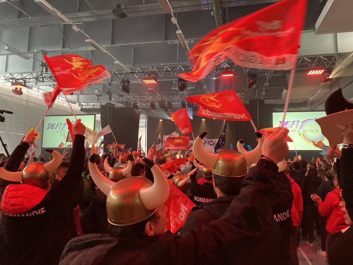 CE_Normandie's tweet photo. Clap de fin pour le #DEFIMAGINE2024 avec une folle ambiance pour la cérémonie de clôture en présence de Laurent Mignon et @lucabalo. 
@TonyEstanguet nous a adressé un sympathique message de remerciement pour la ferveur de notre engagement envers @Paris2024 ! https://t.co/X3KSxjLPPe