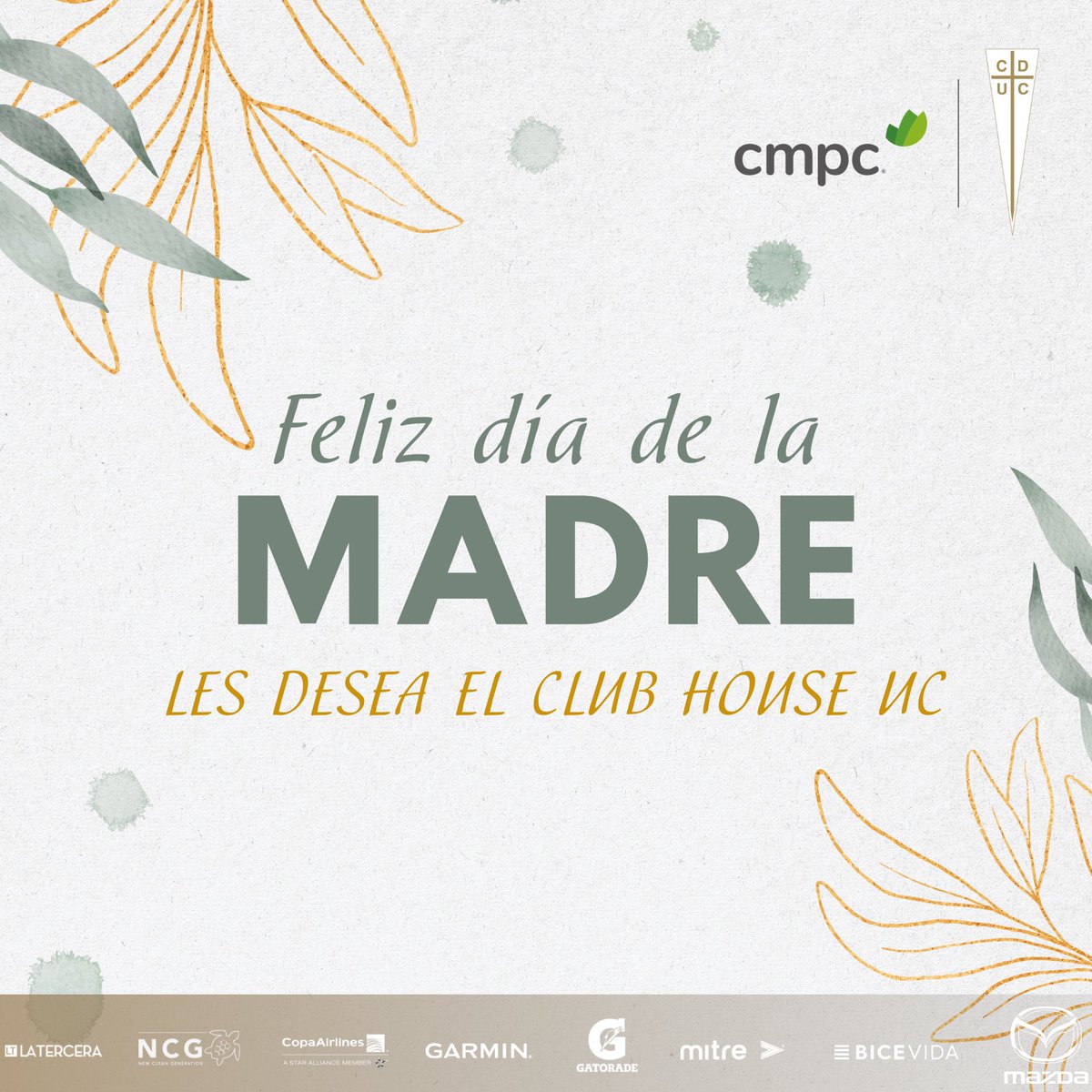 ClubHouseUC's tweet photo. ¡Feliz Día de la Madre 💐 les desea Club House UC a todas las socias generales!

Este domingo disfruten y celebren junto a sus hijos/as 🙌🏼 https://t.co/wHZjNZlbGb