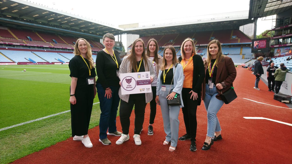 HerGameToo's tweet photo. Proud to announce the support of Aston Villa at the @AVWFCOfficial game this afternoon.

We're here with support from @WomeninFootball  @VillaBellas and @AVFCFoundation 

#AVWFC #HerGameToo #WomenInFootball https://t.co/Gv1Fdavvrx