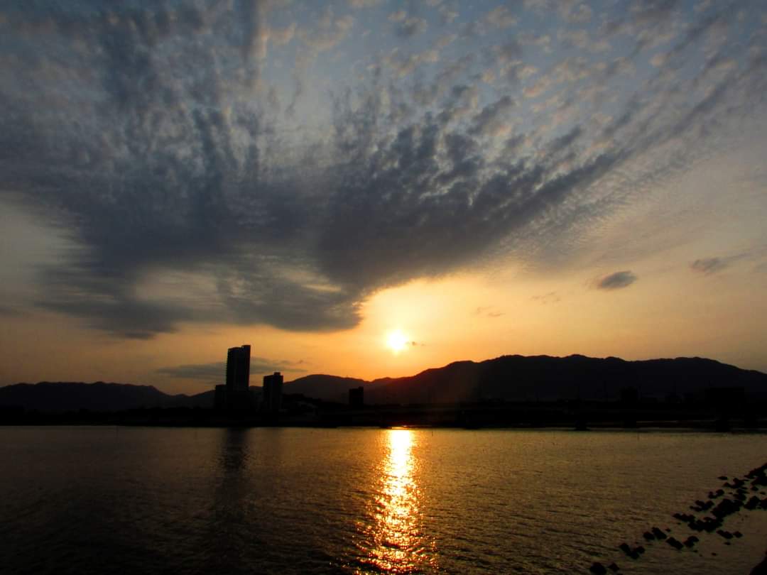cSHRQfRntIvZirs's tweet photo. 本日の部活🎵
#八幡川河口 #定点観測 #夕陽 #夕焼け #ワーゲンバスのたこ焼き屋さん #3taco https://t.co/mxkFy8qhPW