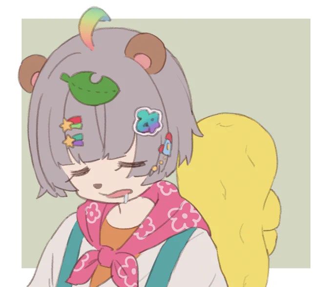 いっぱい休んでくれ #ぽんぽこ24 